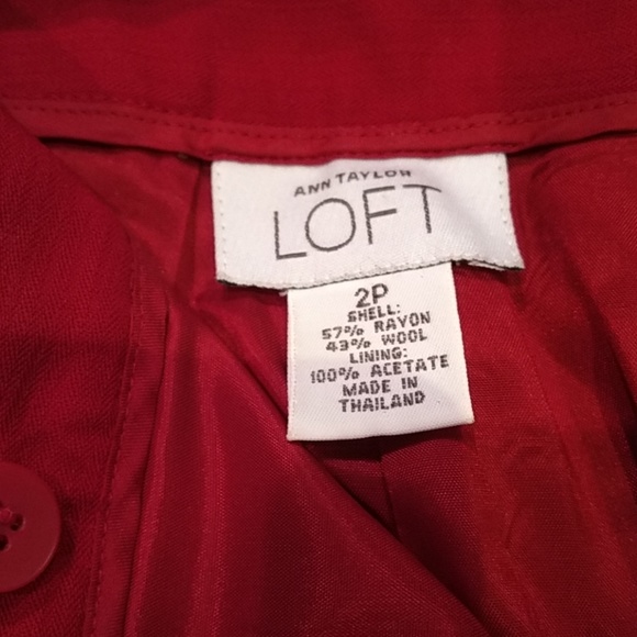 Anne taylor loft red suit size 2P - Picture 4 of 4